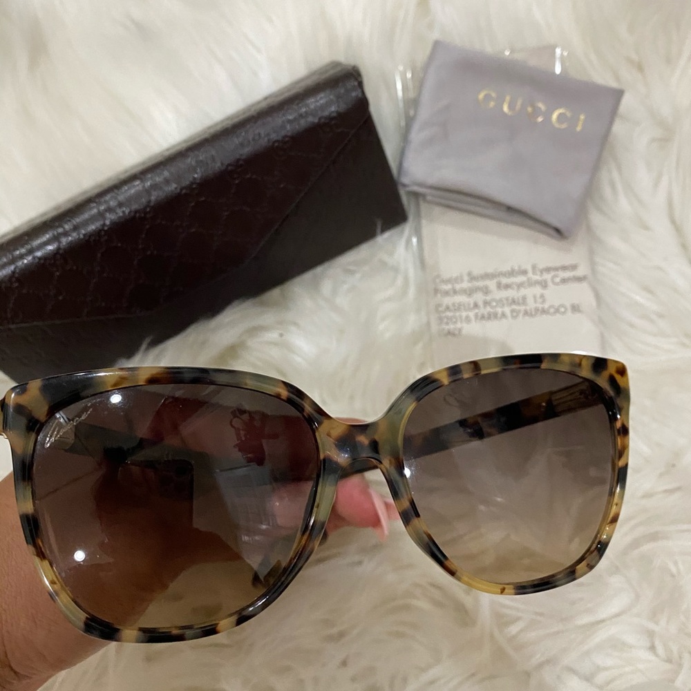 Gucci Leopard Cat Eyes Sunglasses